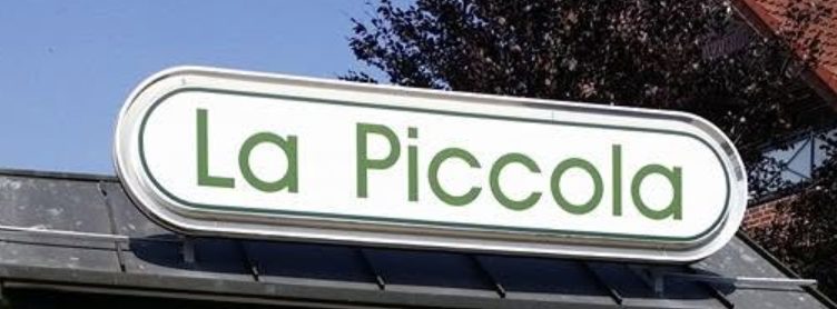 Das La-Piccola-Schild an der Mühlenstraße